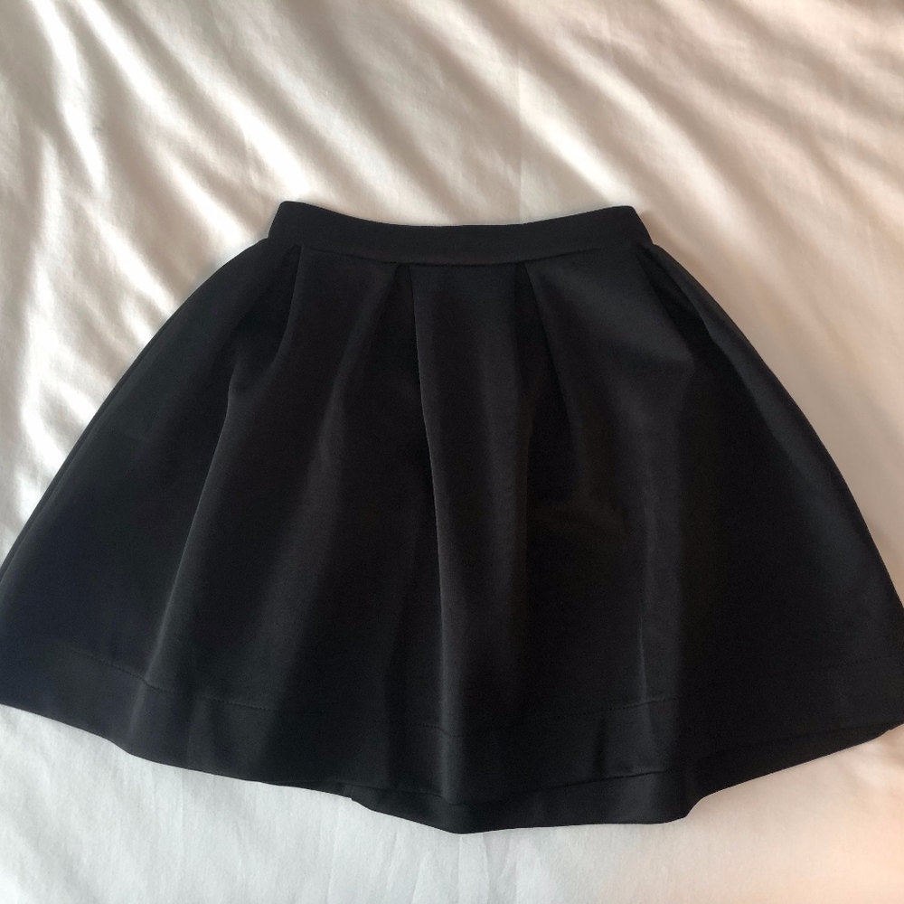 Black 'Honey Punch' Skater Skirt